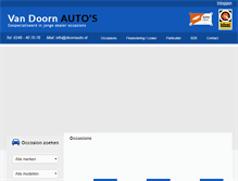 Tablet Screenshot of doornauto.nl